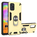 For Samsung Galaxy A31 2 in 1 Armour Series PC + TPU Protective Case with Ring Holder(Gold)