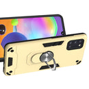 For Samsung Galaxy A31 2 in 1 Armour Series PC + TPU Protective Case with Ring Holder(Gold)