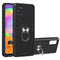 For Samsung Galaxy A31 2 in 1 Armour Series PC + TPU Protective Case with Ring Holder(Black)