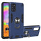 For Samsung Galaxy A31 2 in 1 Armour Series PC + TPU Protective Case with Ring Holder(Royal Blue)