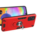 For Samsung Galaxy A31 2 in 1 Armour Series PC + TPU Protective Case with Ring Holder(Red)