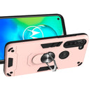 For Motorola Moto G8 Power 2 in 1 Armour Series PC + TPU Protective Case with Ring Holder(Rose Gold)