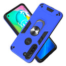 For Motorola Moto G8 Power 2 in 1 Armour Series PC + TPU Protective Case with Ring Holder(Dark Blue)