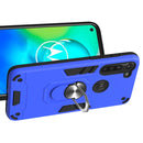 For Motorola Moto G8 Power 2 in 1 Armour Series PC + TPU Protective Case with Ring Holder(Dark Blue)