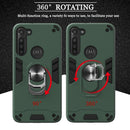 For Motorola Moto G8 Power 2 in 1 Armour Series PC + TPU Protective Case with Ring Holder(Dark Blue)