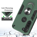 For Motorola Moto G8 Power 2 in 1 Armour Series PC + TPU Protective Case with Ring Holder(Wine Red)