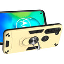For Motorola Moto G8 Power 2 in 1 Armour Series PC + TPU Protective Case with Ring Holder(Gold)