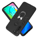 For Motorola Moto G8 Power 2 in 1 Armour Series PC + TPU Protective Case with Ring Holder(Black)