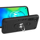 For Motorola Moto G8 Power 2 in 1 Armour Series PC + TPU Protective Case with Ring Holder(Black)