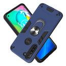 For Motorola Moto G8 Power 2 in 1 Armour Series PC + TPU Protective Case with Ring Holder(Royal Blue)