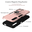 For Huawei Y9s / Honor 9X 2 in 1 Armour Series PC + TPU Protective Case with Ring Holder(Wine Red)