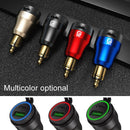 Motorcycle European-style Small-caliber Aluminum Alloy QC 3.0 + PD Fast Charge USB Charger, Shell Color:Black(Red Light)