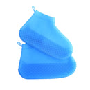 Silicone Non-slip Thickened Wear-resistant Waterproof Shoe Boots Cover, Size:M(Sapphire Blue)