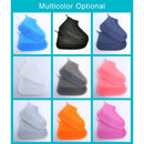 Silicone Non-slip Thickened Wear-resistant Waterproof Shoe Boots Cover, Size:M(Tea Grey)