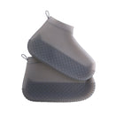 Silicone Non-slip Thickened Wear-resistant Waterproof Shoe Boots Cover, Size:M(Tea Grey)