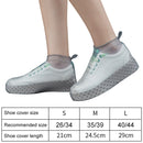 Silicone Non-slip Thickened Wear-resistant Waterproof Shoe Boots Cover, Size:M(Rose Pink)