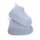 Silicone Non-slip Thickened Wear-resistant Waterproof Shoe Boots Cover, Size:M(Grey)