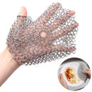 Stainless Steel Round Iron Cleaner Pot Brush Scrubber Home Cookware Kitchen Cleaning Tool, Size:4 x 4 inch