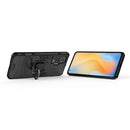 For vivo X50 Pro PC + TPU Anti-fall Protective Case with Ring Holder(Black)
