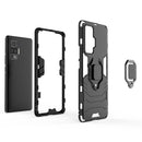 For vivo X50 Pro PC + TPU Anti-fall Protective Case with Ring Holder(Black)