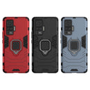 For vivo X50 Pro PC + TPU Anti-fall Protective Case with Ring Holder(Black)