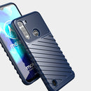 For Motorola Moto G8 Power Lite Thunderbolt Shockproof TPU Protective Soft Case(Blue)