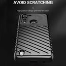 For Motorola Moto G8 Power Lite Thunderbolt Shockproof TPU Protective Soft Case(Blue)