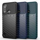 For Motorola Moto G8 Power Lite Thunderbolt Shockproof TPU Protective Soft Case(Blue)