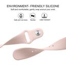 For Fitbit Versa 2 / Fitbit Versa / Fitbit Versa Lite Solid Color Silicone Watch Band, Size:L(Sand Pink)