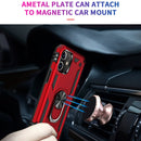 For iPhone 12 / 12 Pro Shockproof TPU + PC Protective Case with 360 Degree Rotating Holder(Gold)