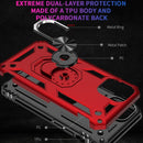 For iPhone 12 Pro Max Shockproof TPU + PC Protective Case with 360 Degree Rotating Holder(Black)