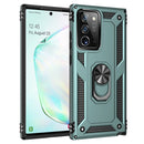 For Samsung Galaxy Note 20 5G Shockproof TPU + PC Protective Case with 360 Degree Rotating Holder(Dark Green)