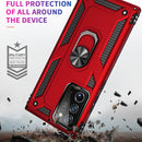 For Samsung Galaxy Note 20 5G Shockproof TPU + PC Protective Case with 360 Degree Rotating Holder(Dark Green)