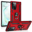 For Samsung Galaxy Note 20 5G Shockproof TPU + PC Protective Case with 360 Degree Rotating Holder(Rose Gold)