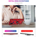 For Samsung Galaxy M31 Shockproof TPU + PC Protective Case with 360 Degree Rotating Holder(Red)