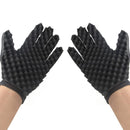 4 PCS Sponge Wipe Black Hair Styling Gloves(Double-Sided)