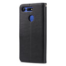 For Huawei Honor V20 AZNS Sheepskin Texture Horizontal Flip Leather Case with Holder & Card Slots & Wallet(Black)
