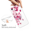 For iPhone SE 2022 / SE 2020 / 8 / 7 Coloured Drawing Pattern Highly Transparent TPU Protective Case(Cherry Blossoms)