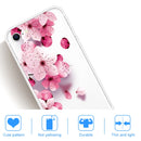 For iPhone SE 2022 / SE 2020 / 8 / 7 Coloured Drawing Pattern Highly Transparent TPU Protective Case(Cherry Blossoms)