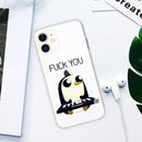 For iPhone 11 Coloured Drawing Pattern Highly Transparent TPU Protective Case(Penguin)