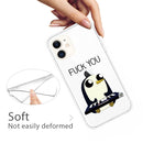 For iPhone 11 Coloured Drawing Pattern Highly Transparent TPU Protective Case(Penguin)