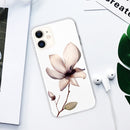For iPhone 11 Coloured Drawing Pattern Highly Transparent TPU Protective Case(Lotus)