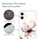 For iPhone 11 Coloured Drawing Pattern Highly Transparent TPU Protective Case(Lotus)