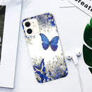 For iPhone 11 Coloured Drawing Pattern Highly Transparent TPU Protective Case(Purple Butterfly)