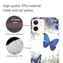 For iPhone 11 Coloured Drawing Pattern Highly Transparent TPU Protective Case(Purple Butterfly)