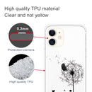 For iPhone 11 Coloured Drawing Pattern Highly Transparent TPU Protective Case(Dandelion)