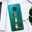 For Nokia 6.2 / 7.2 Coloured Drawing Pattern Highly Transparent TPU Protective Case(Avocado)
