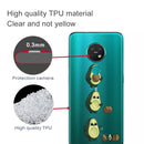 For Nokia 6.2 / 7.2 Coloured Drawing Pattern Highly Transparent TPU Protective Case(Avocado)