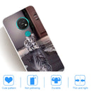 For Nokia 6.2 / 7.2 Coloured Drawing Pattern Highly Transparent TPU Protective Case(Cat Tiger)