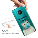 For Nokia 6.2 / 7.2 Coloured Drawing Pattern Highly Transparent TPU Protective Case(Mask Cat)